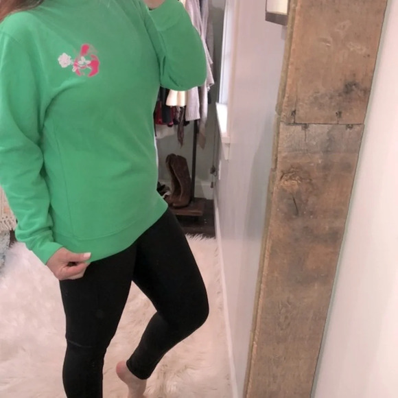 Dua Lipa Future Nostalgia tour merch green sweatshirt size medium - Picture 2 of 8